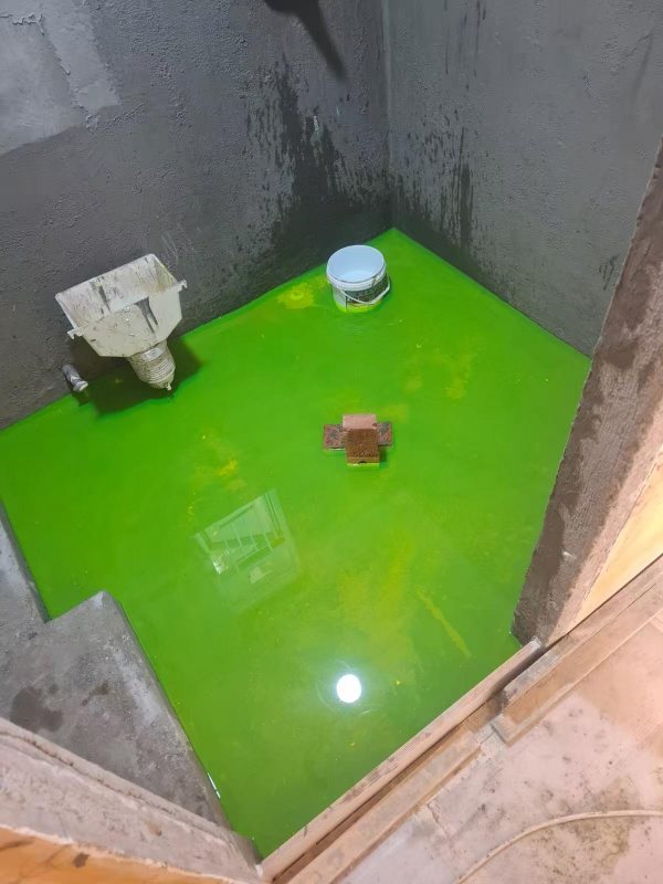 浴室地面防水塗層施工